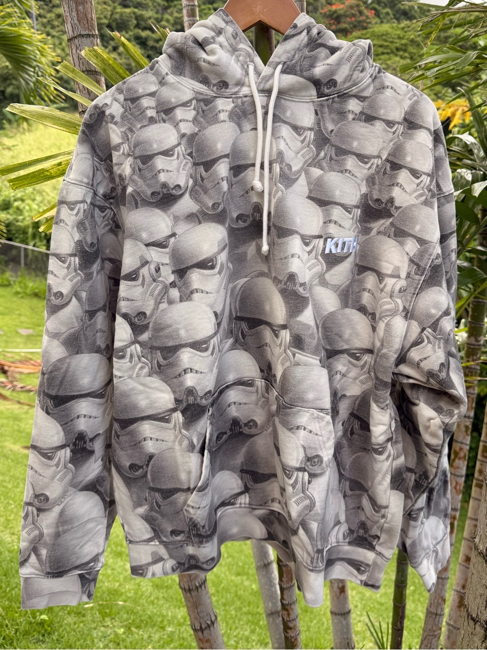 KITH x STAR WARS Stormtrooper Allover Print Hoodie - Gray